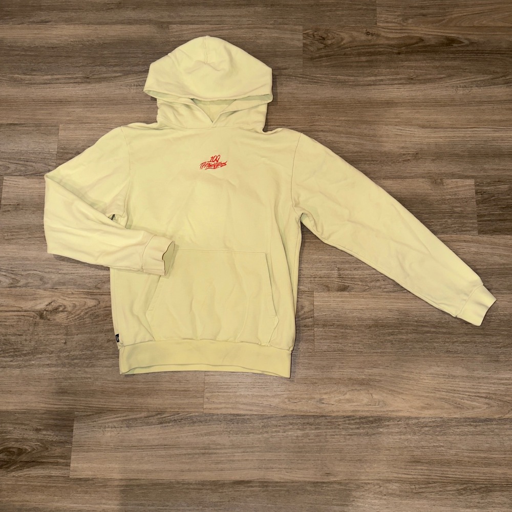 100 Thieves Enter Infinity Hoodie Lemonade Yellow Pullover Graphic Mens M
